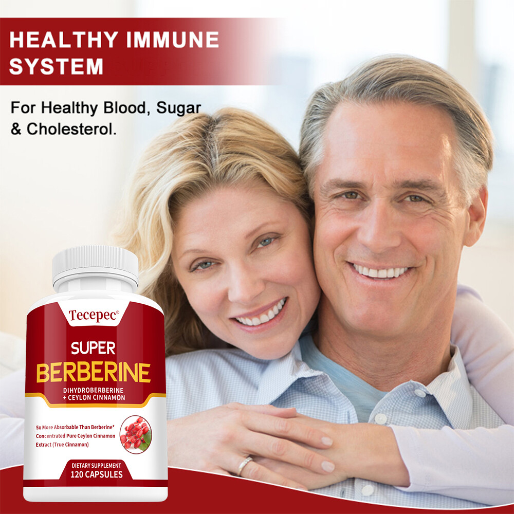 Berberine Capsules – 4000 mg – Blood Circulation – Gut Health – 120 Capsules