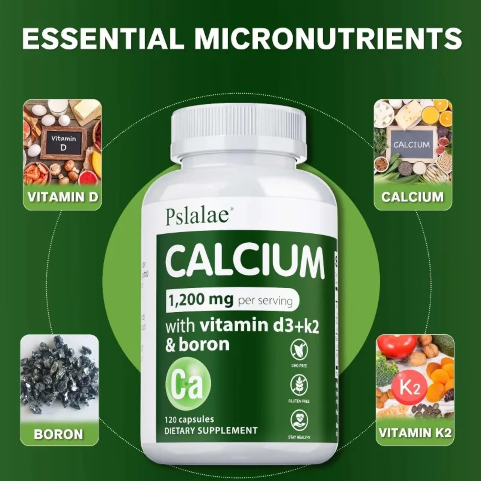 Calcium 240pcs – Supports Joint and Heart Health, Strong Bones, Boosts Energy