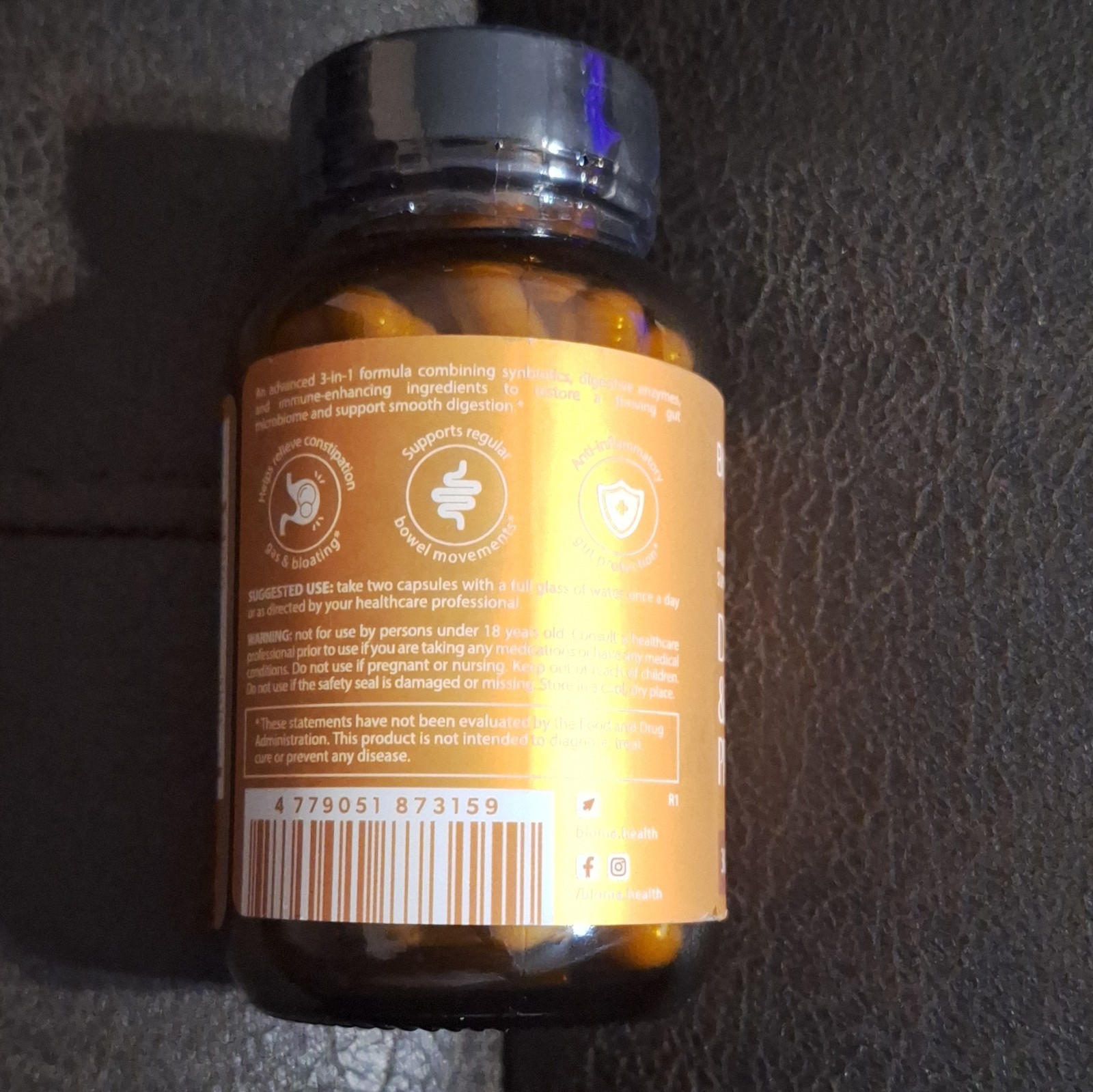 BIOMA Probiotics Digestive Support, Vegetarian 60 Capsules 30-Day