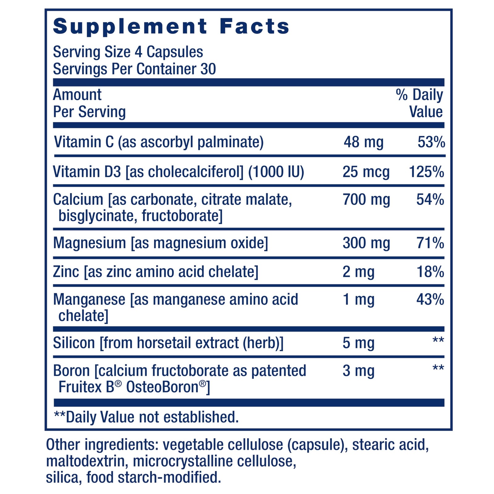 Life Extension Bone Restore Calcium 120 Count (Pack of 1), Off White