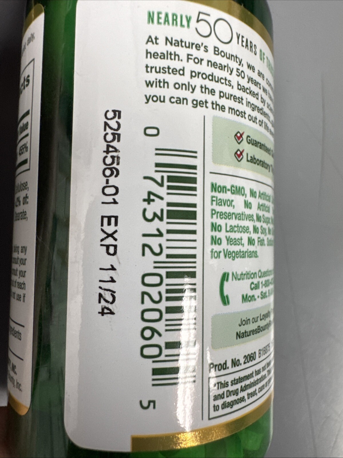 Nature’s Bounty Zink Supports Immune Health 50mg 100 ct Caplets Exp 11/24