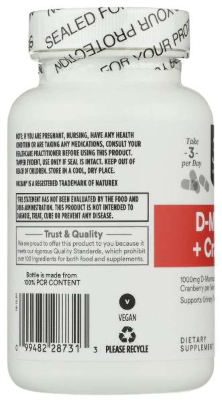 9/2026 365 Whole Foods Market, D-Mannose With Cranberry, 90 Count