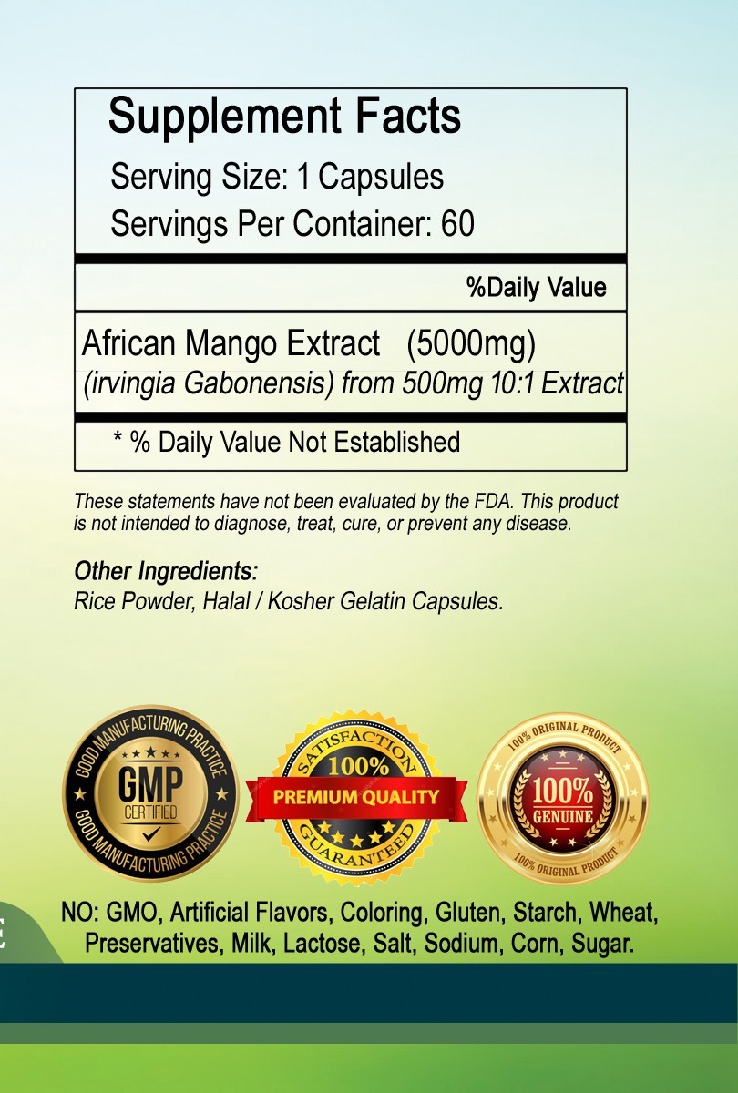 African Mango Extract 5000mg serving – USA Deal