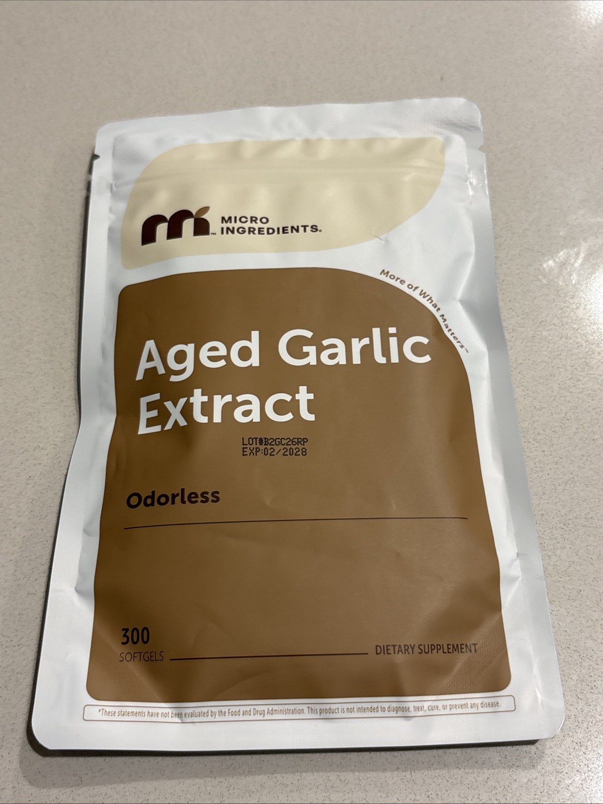 Odorless Garlic Aged Garlic Extract Allium Sativum Heart Immune Support 300 Gels