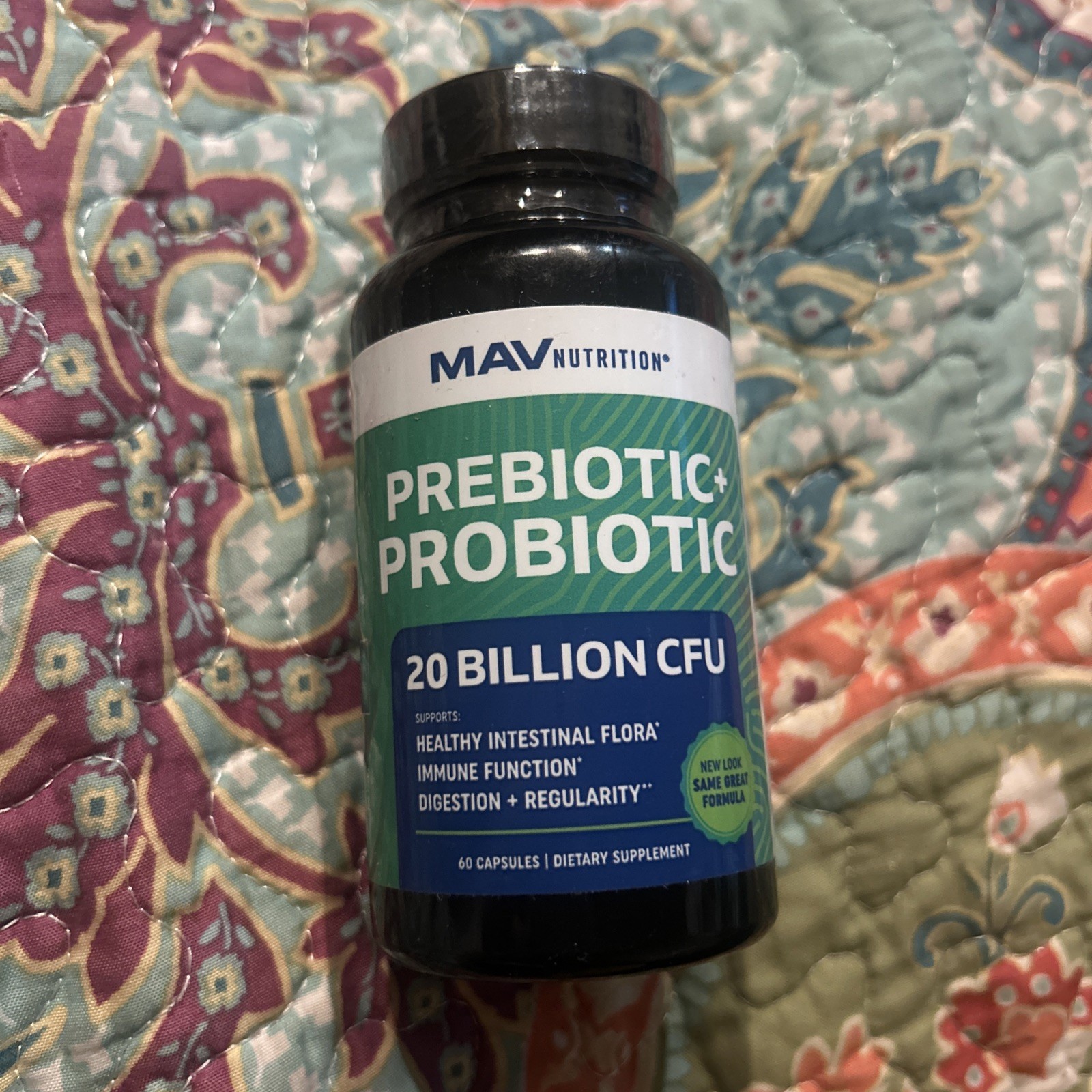 MAV Nutrition Probiotic & Prebiotic Capsules 60 Capsules Exp: 5/2026
