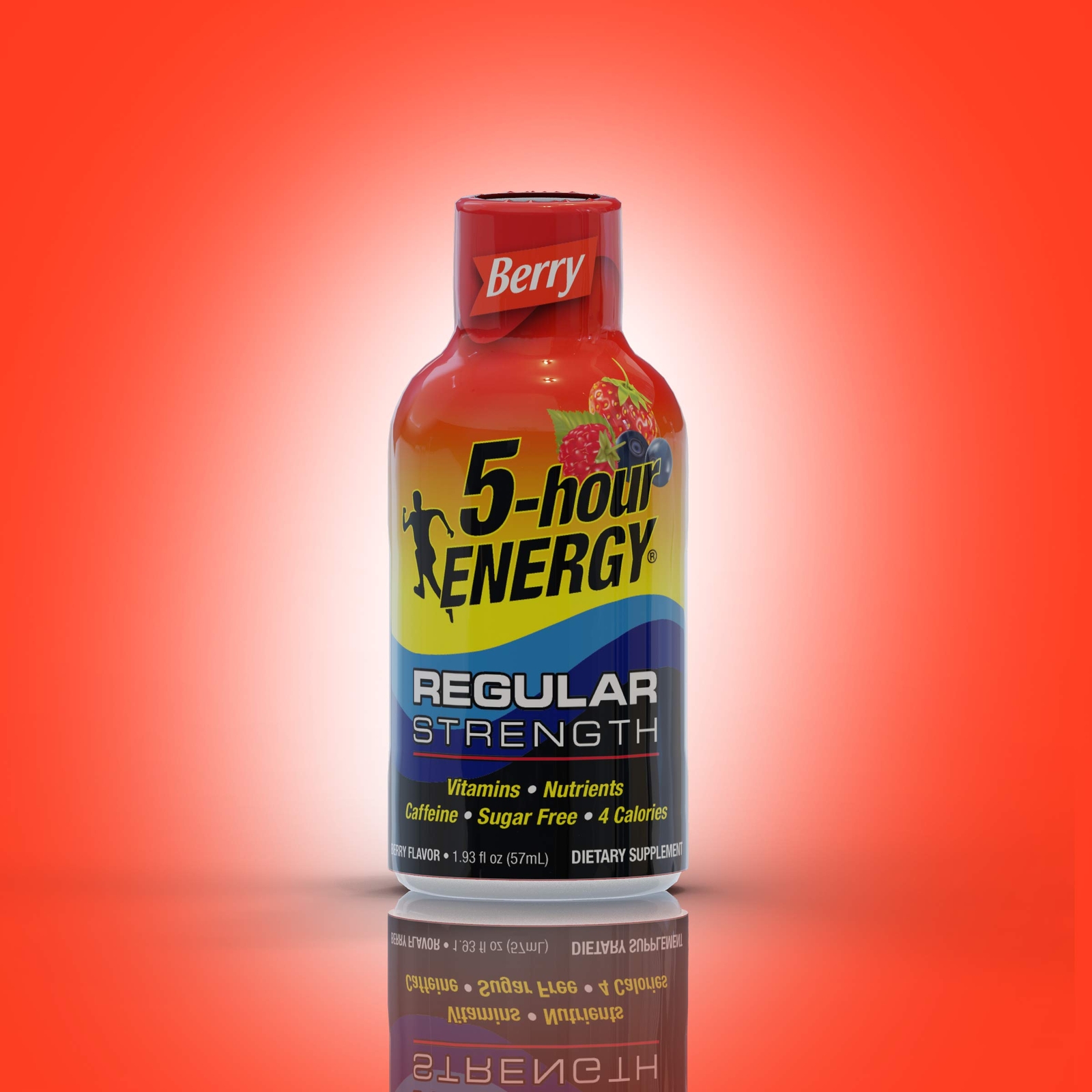 Regular Strength 5-hour ENERGY Shots � Berry � 24 Count