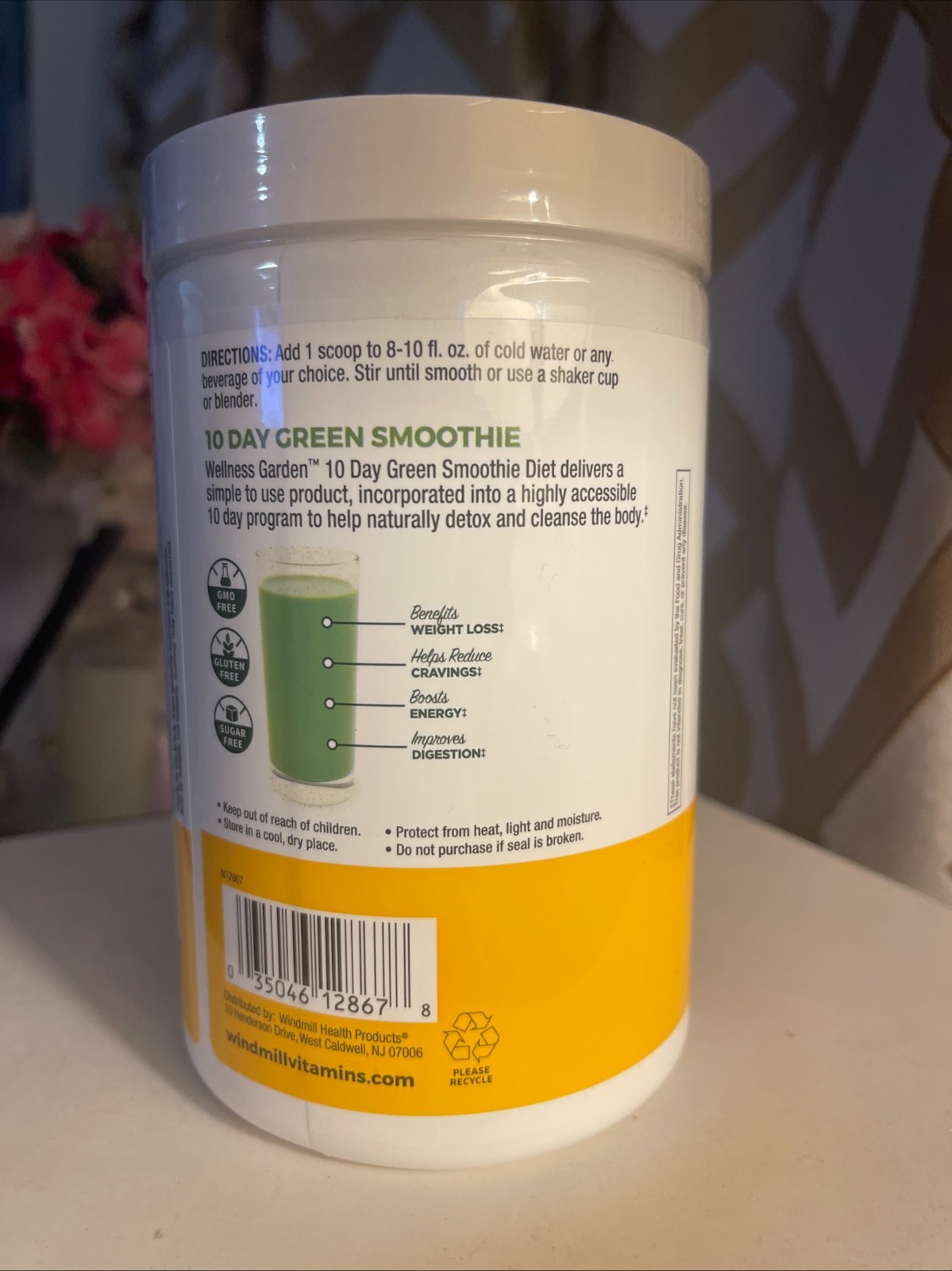 Wellness Garden 10 Day Green Smoothie – Pineapple Flavor – 20 Serving 10.6 oz