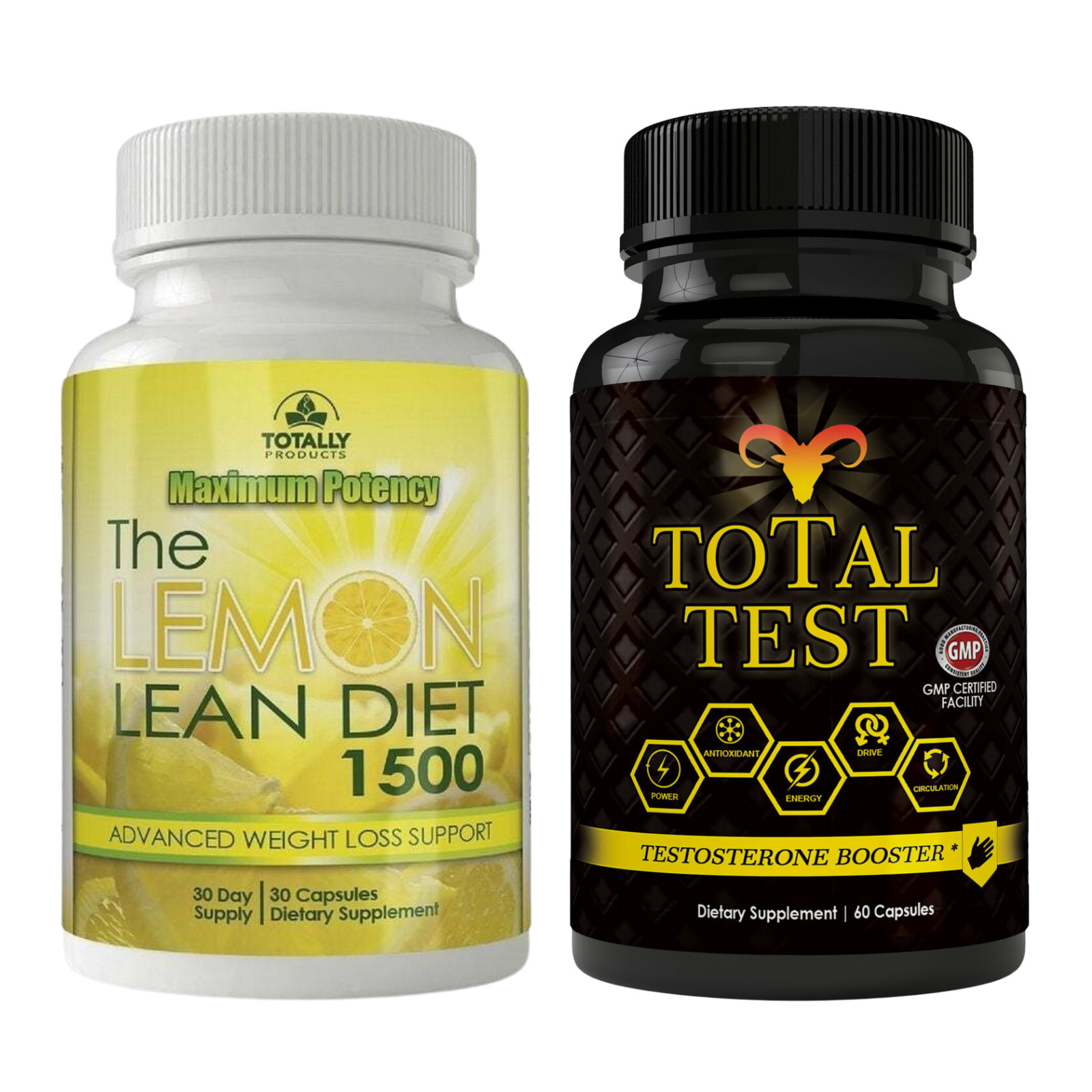 Lemon Powder Weight Management & Vitality Support Antioxidant Supplement 60 Caps