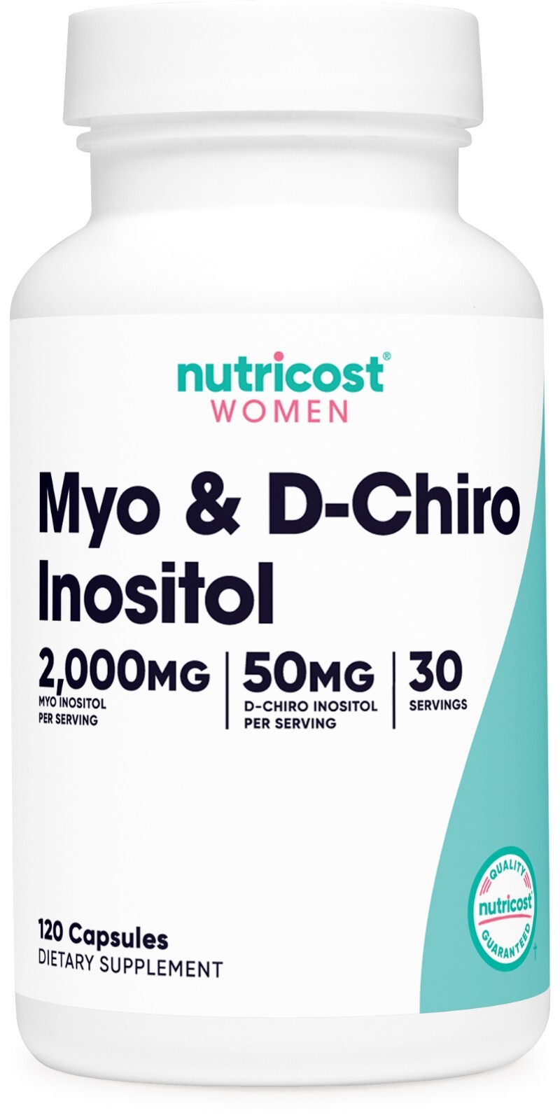 Nutricost Myo Inositol & D-Chiro Inositol for Women 2000mg, 120 Capsules