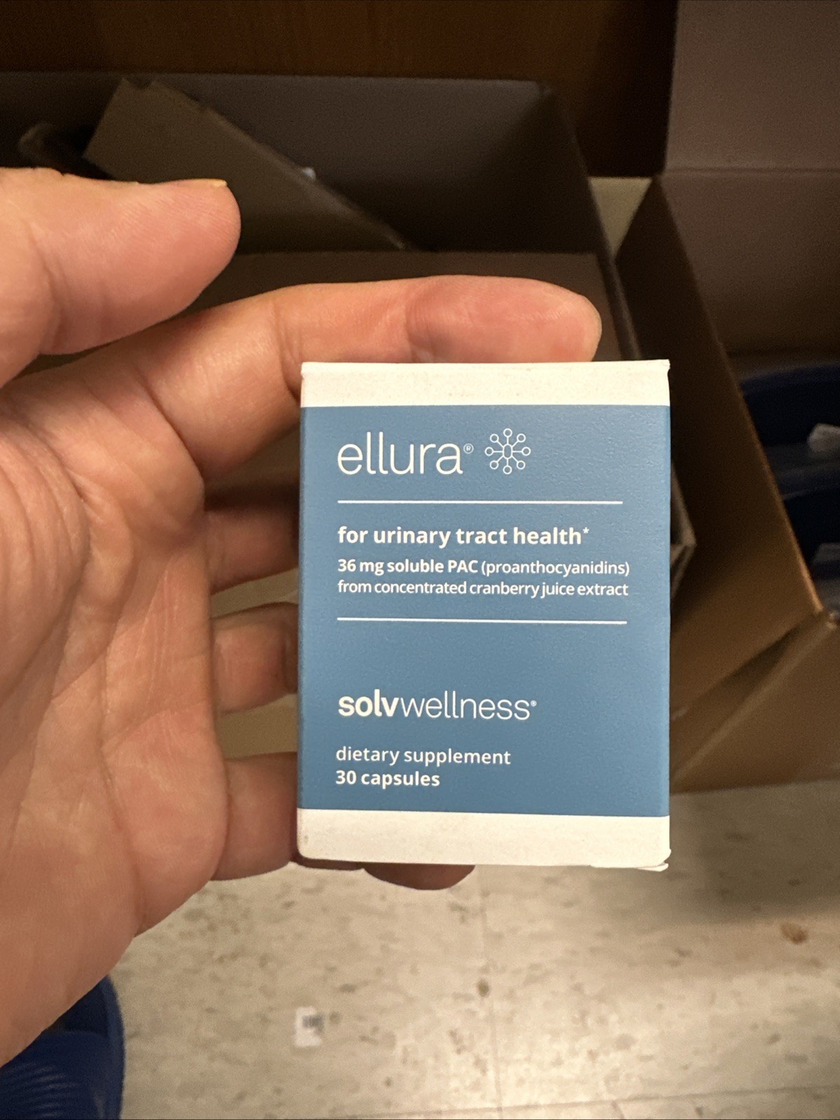 ellura 36 mg PAC (30 caps) – Highly Effective Urinary Tract Supplement