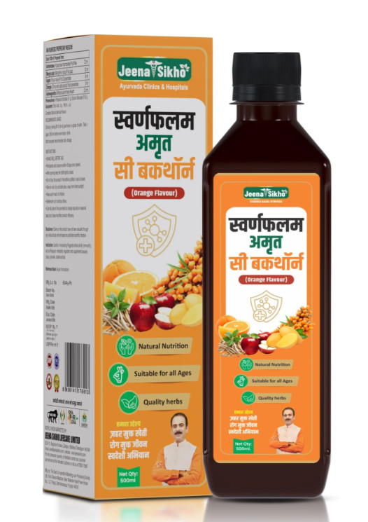 Jeena Sikho Swanakalam Amruth Sea Buckthorn (Orange flavour) 500ml