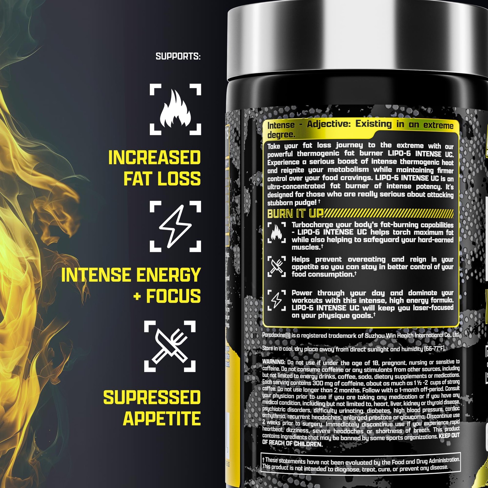 Lipo6 Black Intense Ultra 60 Count (Pack of 1), No Color