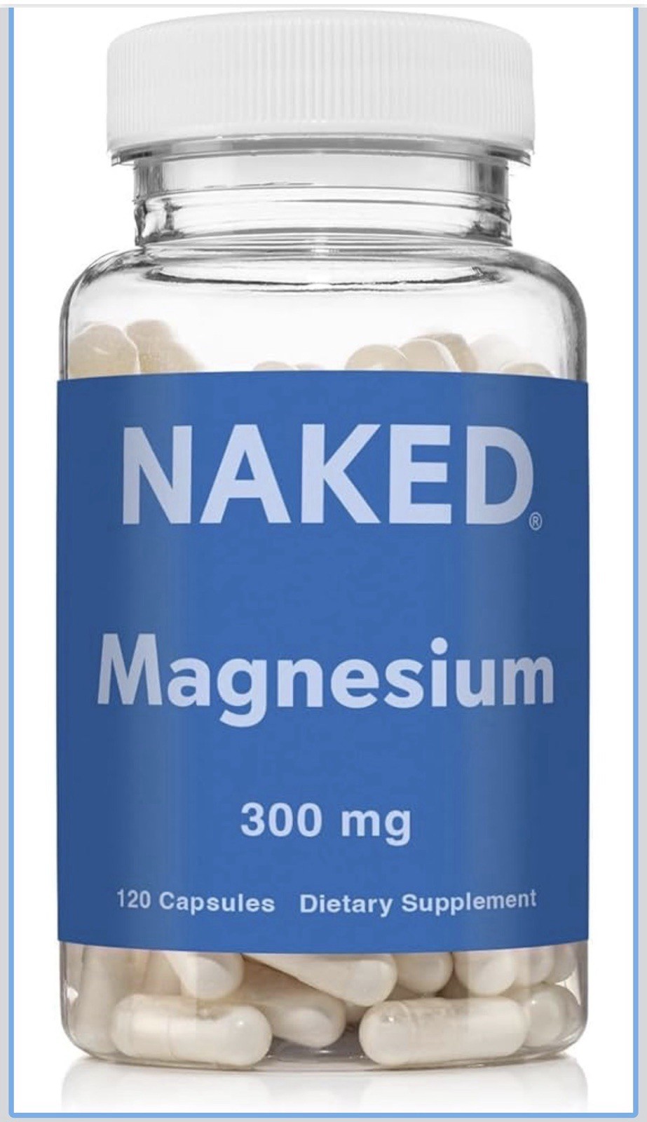 3x SEALED Naked Nutrition Magnesium 300mg Dietary Supplement 120 Capsule BB 9/27