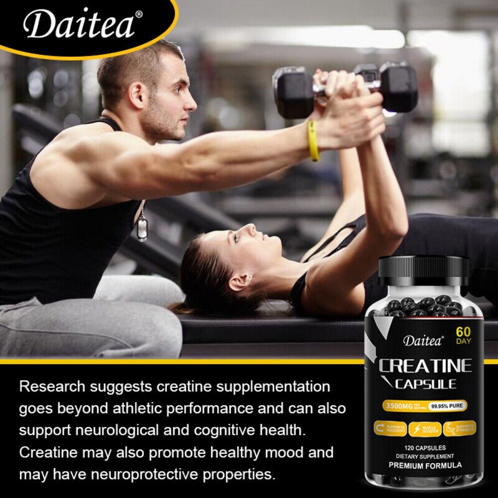 Creatine Monohydrate 3500mg – 120 Capsules – Creatine Capsules