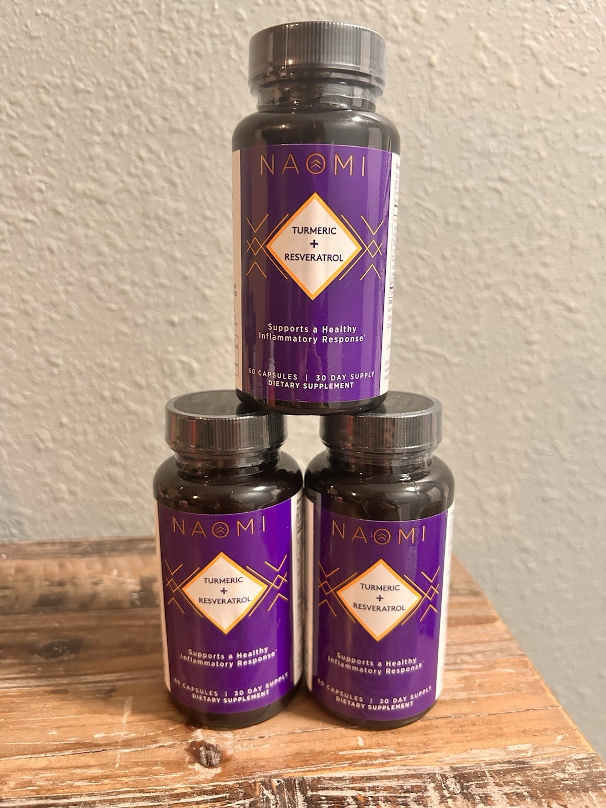 NAOMI Turmeric Curcumin All Fully Standardized 1000mg 95% Curcuminoids 3×60
