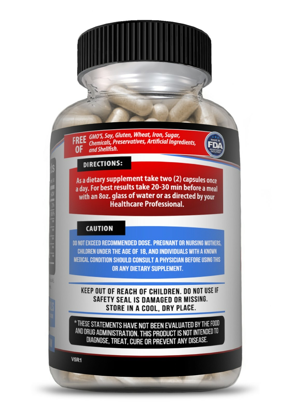 (2 Pack) L-Arginine 60ct NO3 Nitric Oxide Testosterone Booster Libido ED Support