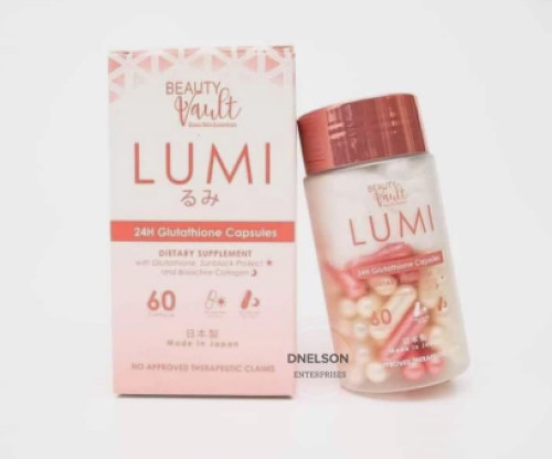 Beauty Vault LUMI 24H Glutathione Capsules, 60 Capsules