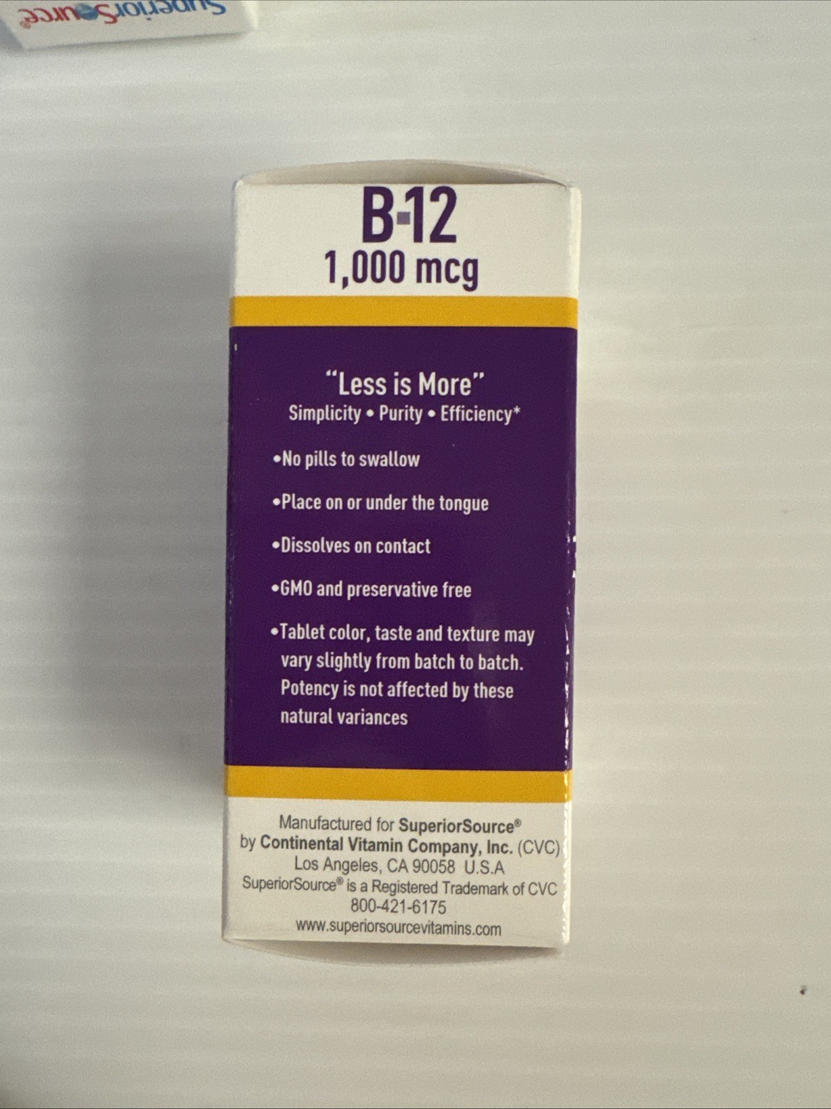 Lot Of 2 Methylcobalamin B-12, 1,000 mcg, 60 MicroLingual® Instant Dissolve Tabl