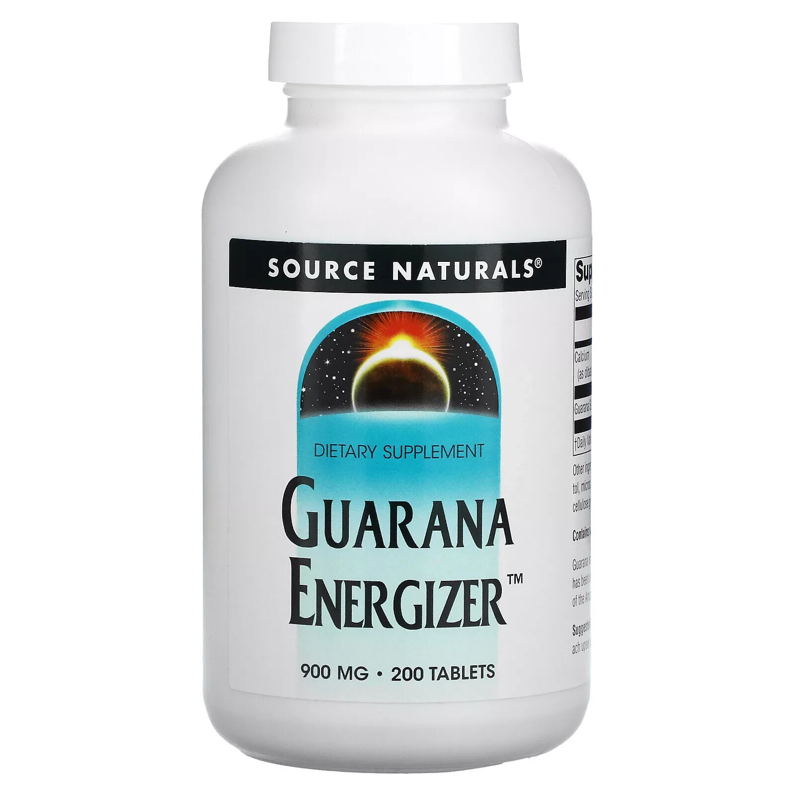 Source Naturals Guarana Energizer 900 mg 200 Tablets