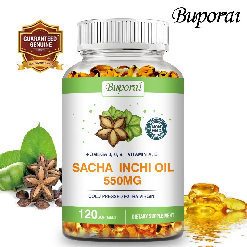 Sacha Inchi Oil 120pcs – Heart and Brain Health, Soothes Nerves, Improves Sleep