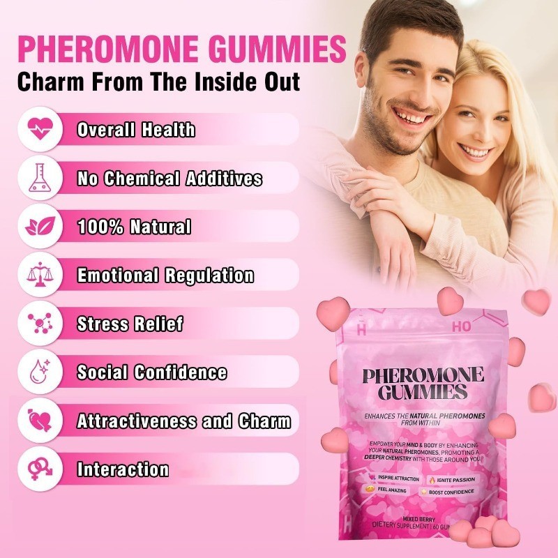 ❤️⭐ProYoni Pheromone Gummies – ⭐Enhance Natural Pheromones – 60 Count*