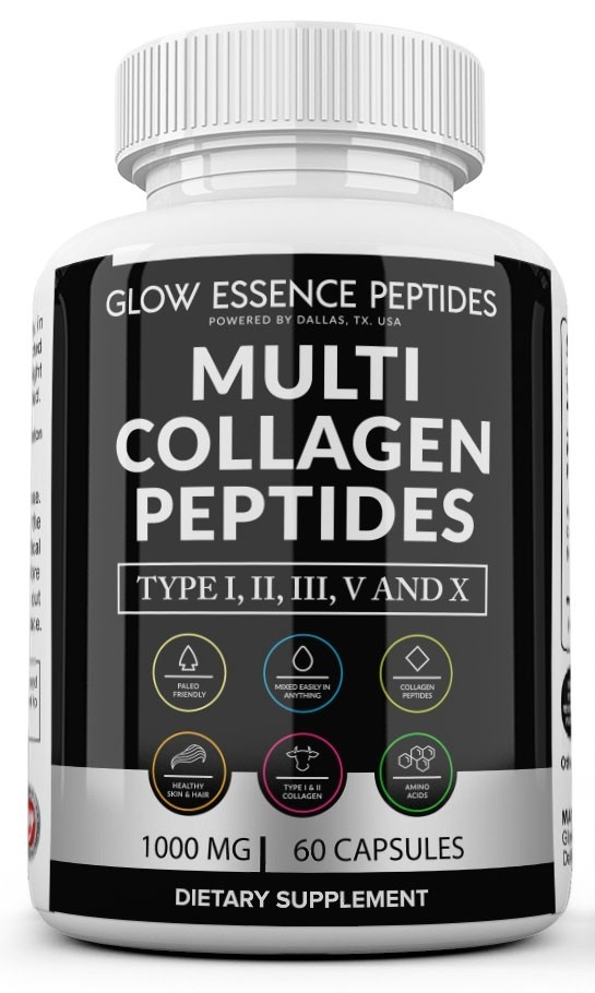 Collagen Peptides pills 1000 mg Hydrolyzed Collagen i, ii,iii,V,X 180 cap USA