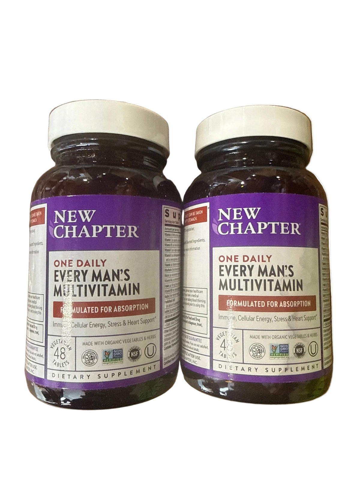 2x 10/26 New Chapter Men’s Multivitamin for Immune, Stress, Heart + Energy Suppo