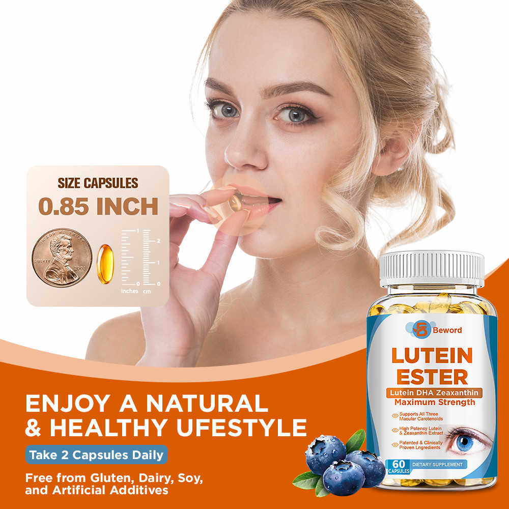Eye Health Supplement, Lutein and Zeaxanthin, Vision Health, Eye Strain Support