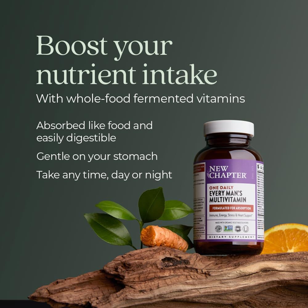 6/2026 New Chapter Men’s Multivitamin for Immune, Stress, Heart + Energy Support
