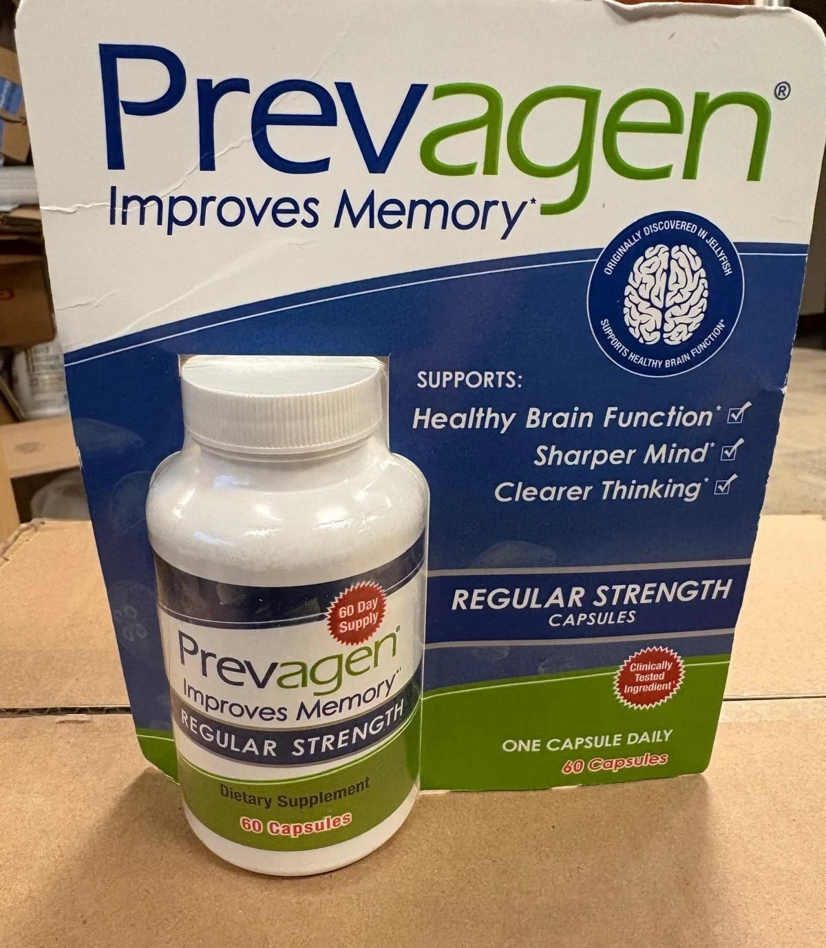 Prevagen Capsules 60 Count 10 mg New Factory Sealed Bottle