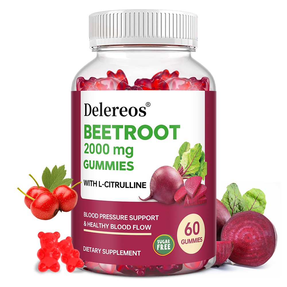 Beetroot 2000mg With L-Citrulline,Supports Healthy Blood Flow 60 Gummies