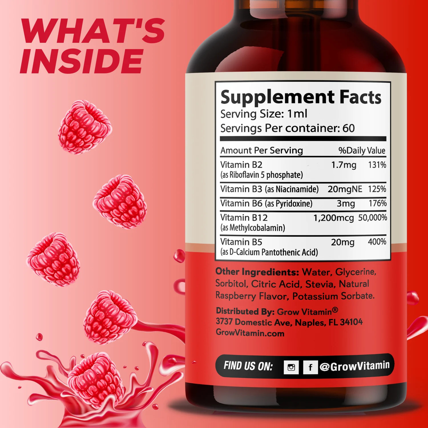 Grow Vitamin Vegan B12 Complex
