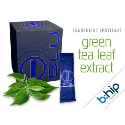 BHIP BLUE Energy Blend I-BLU Energy Drink Promotes Health, Fitness, Weightloss