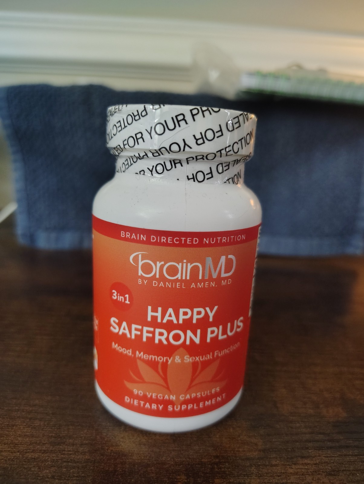 BRAINMD Dr Amen Happy Saffron plus – 90 Capsules – with Saffron Flower Extract,