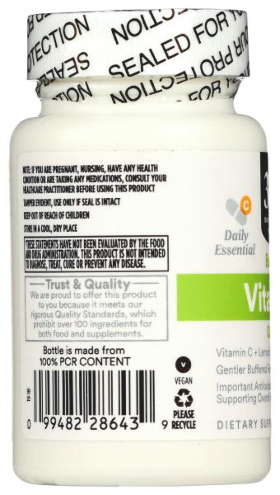 2/27 365 by Whole Foods Market, Buffered Vitamin C Complex, Vegan, 60 Capsules