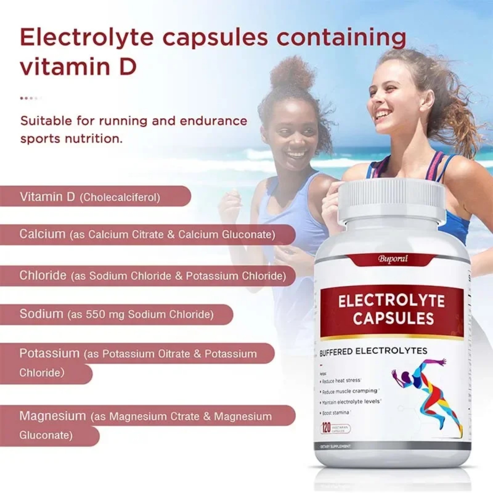Electrolyte 120pcs – Boost Endurance Muscle Recovery, Reduce Heat Stress