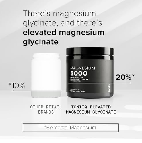 Magnesium Glycinate 3000mg 240 Veggie Capsules High Strength