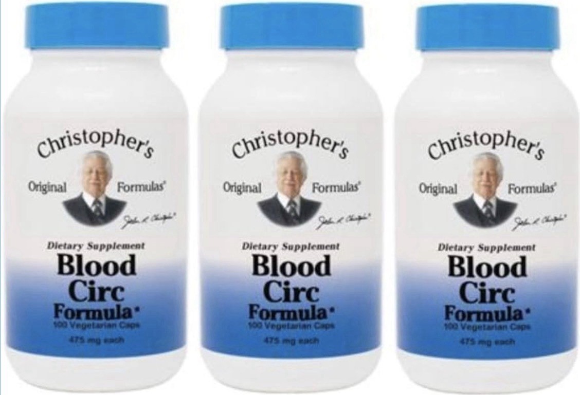 Christopher’s Blood Circ Formula Pack of 3 ×100 Veggie Caps Circulation