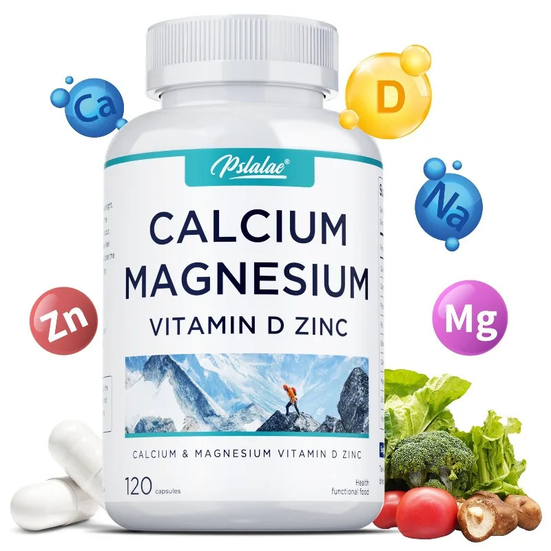 Calcium Magnesium Vitamin D Zinc 120pcs – Strengthen Bones, Reduce Osteoporosis