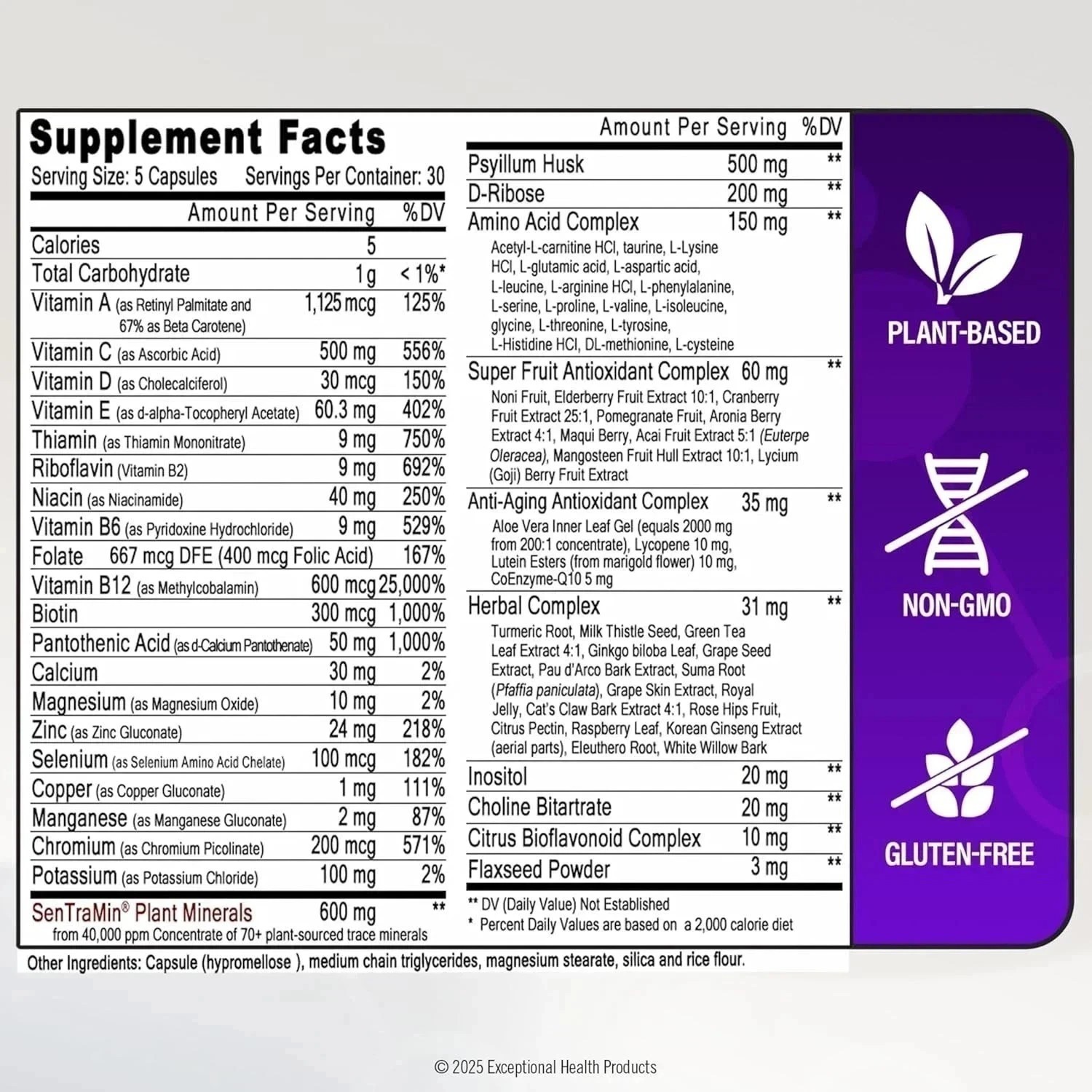 Immuno 150 Immune Support Supplement – 150 Veg Capsules Vitamins & Minerals