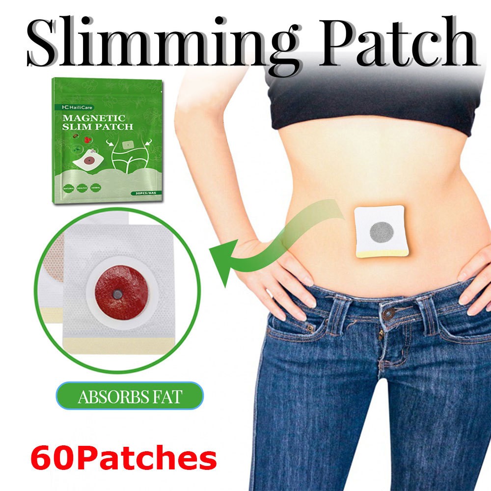 60PC Extra Strong Belly Patch Fat Burner Body Slimming Detox Patches Weight Loss