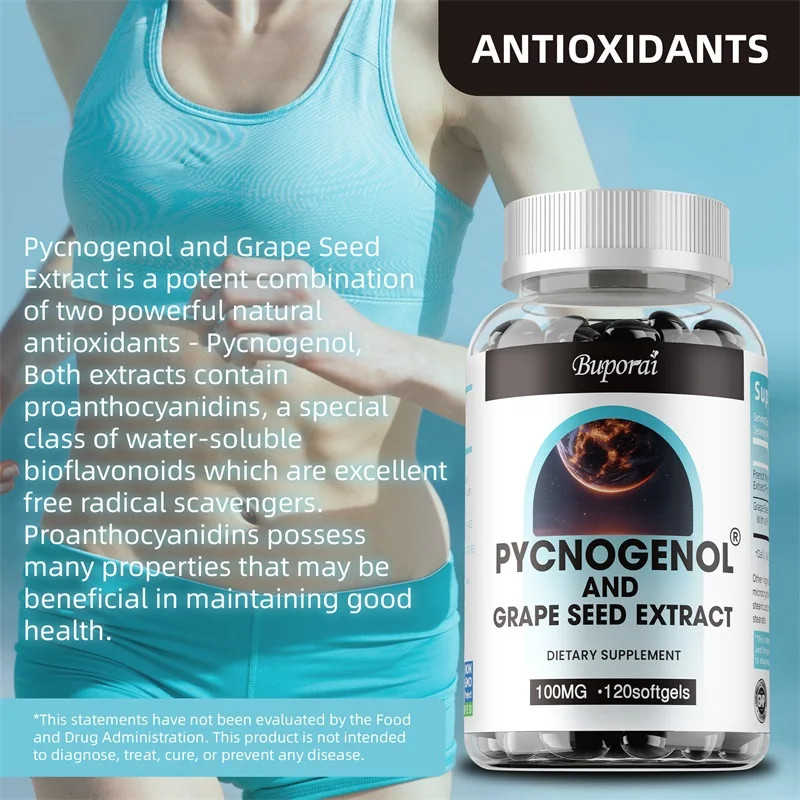 Pycnogenol & Grape Seed Extract 240pcs – Energy, Cellular Health, Anti-Aging