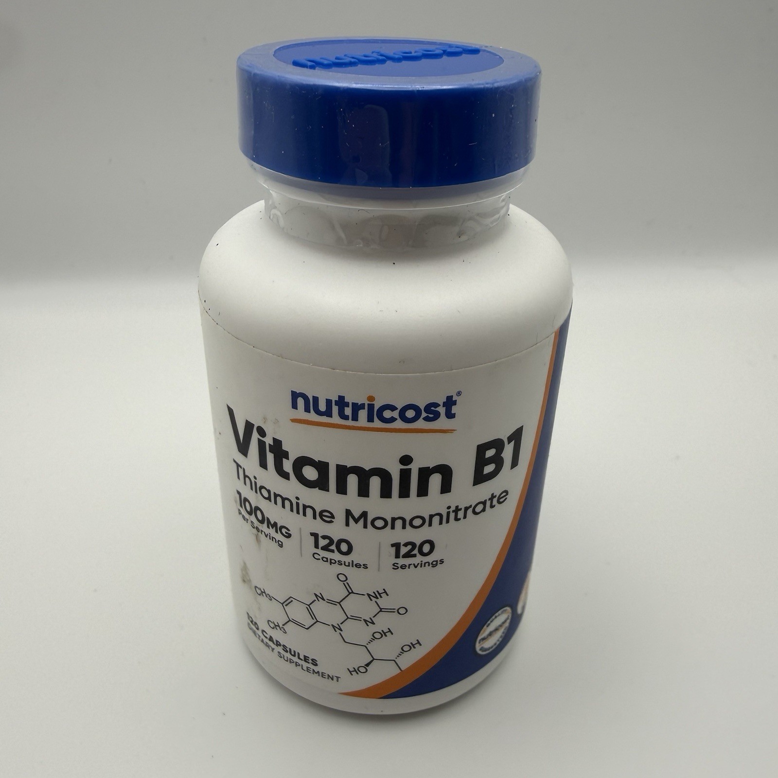 Nutricost Vitamin B1 Thiamin 500mg 120 Capsules Gluten Free Non GMO Sealed 3/28