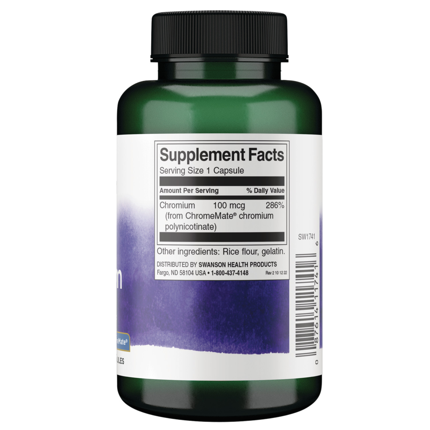 Swanson Gtf Chromium 100 Mcg 200 Capsules