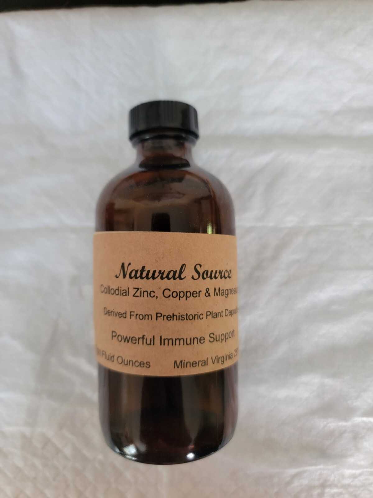 Natural Source Colloidal Zinc, Copper & Magnesium – Eight Oz Bottle