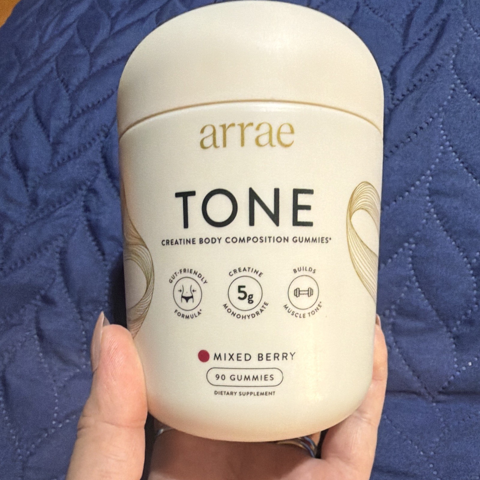 arrae TONE Creatine Gummies 90 Mixed Berry Gut-Friendly Body Composition