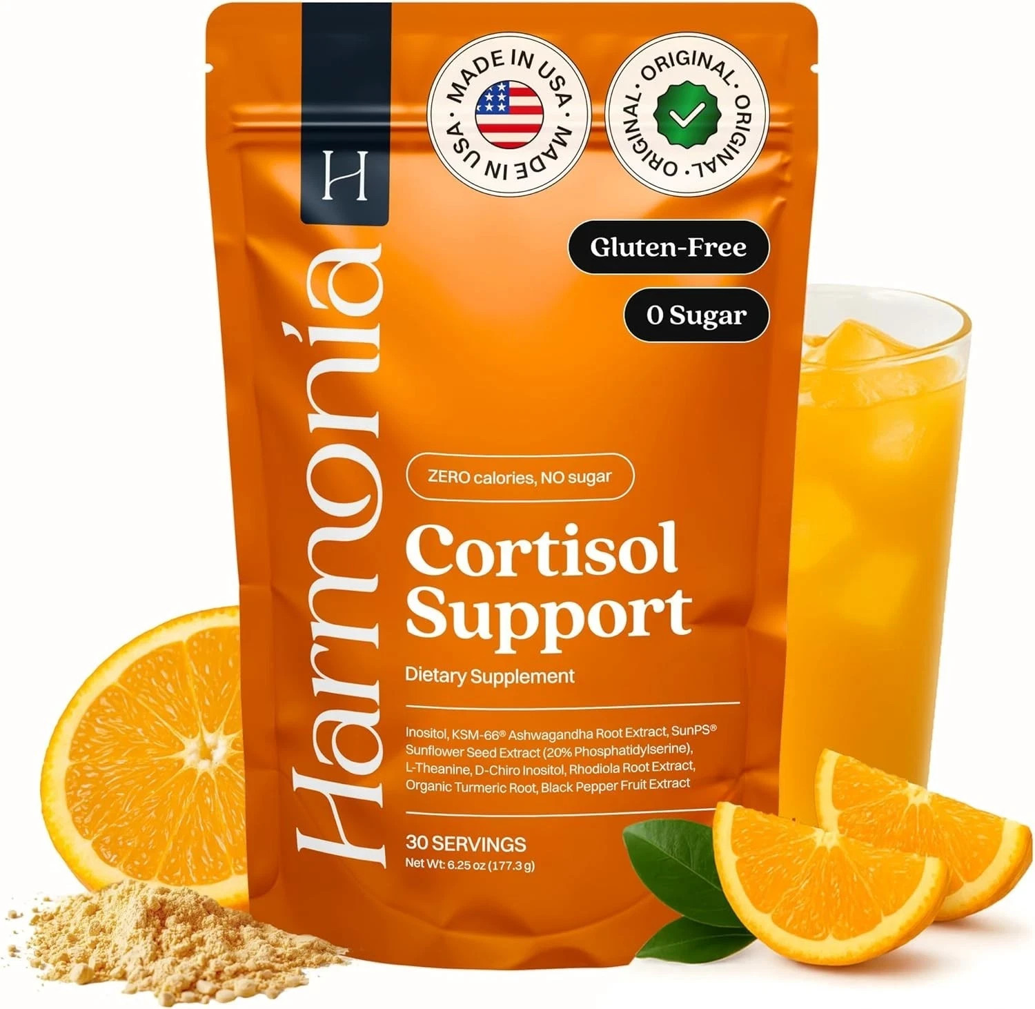 Harmonia Cortisol Cocktail | Cortisol Supplements for Women Men Expiry 2028