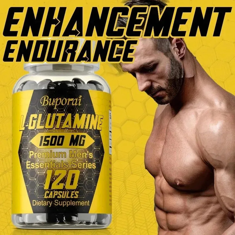 L-Glutamine 240pcs – Support Endurance, Quick Recovery,Muscle Growth&Circulation