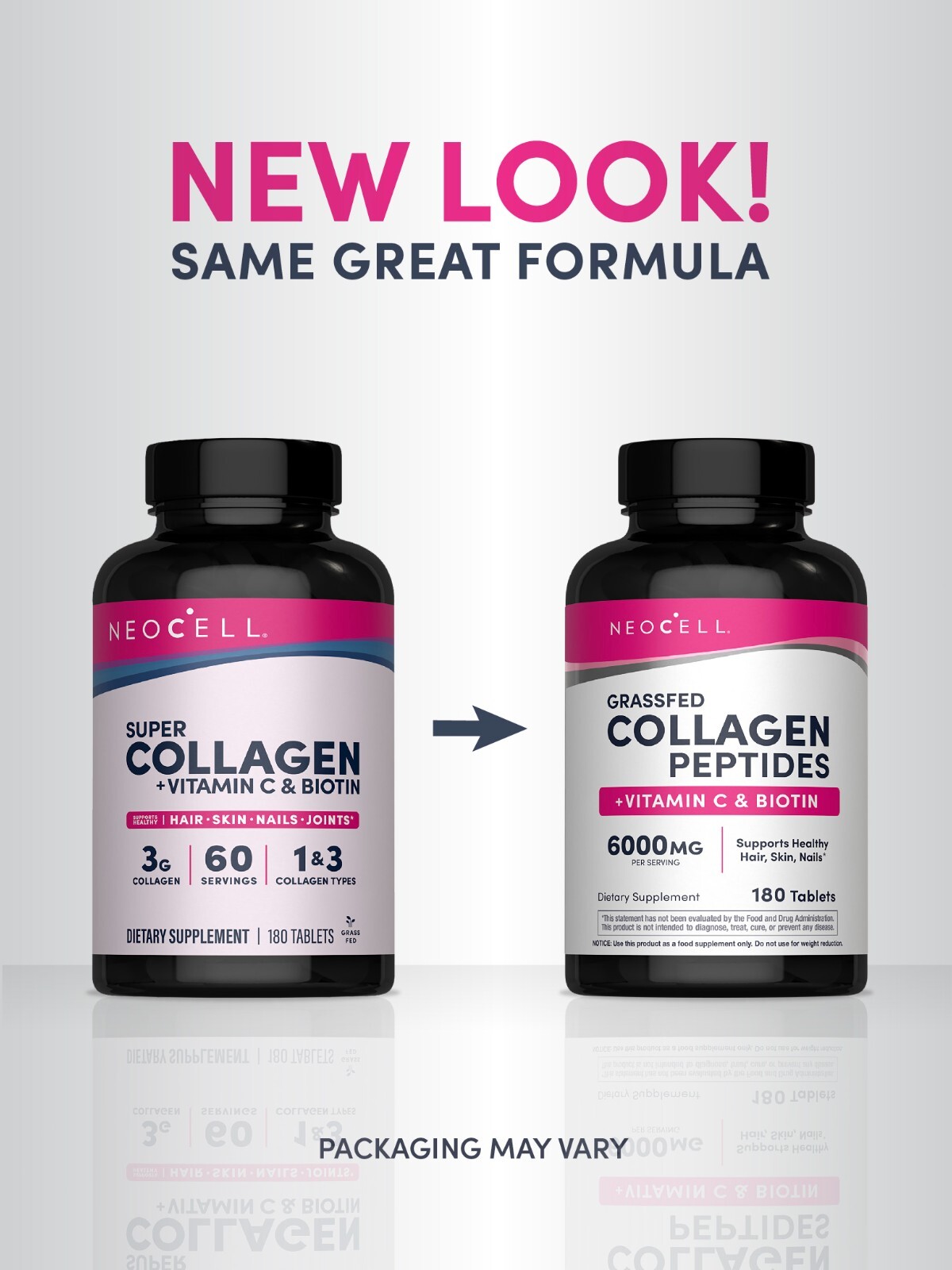NeoCell Super 3G Collagen Vitamin C & Biotin 180 Tablets