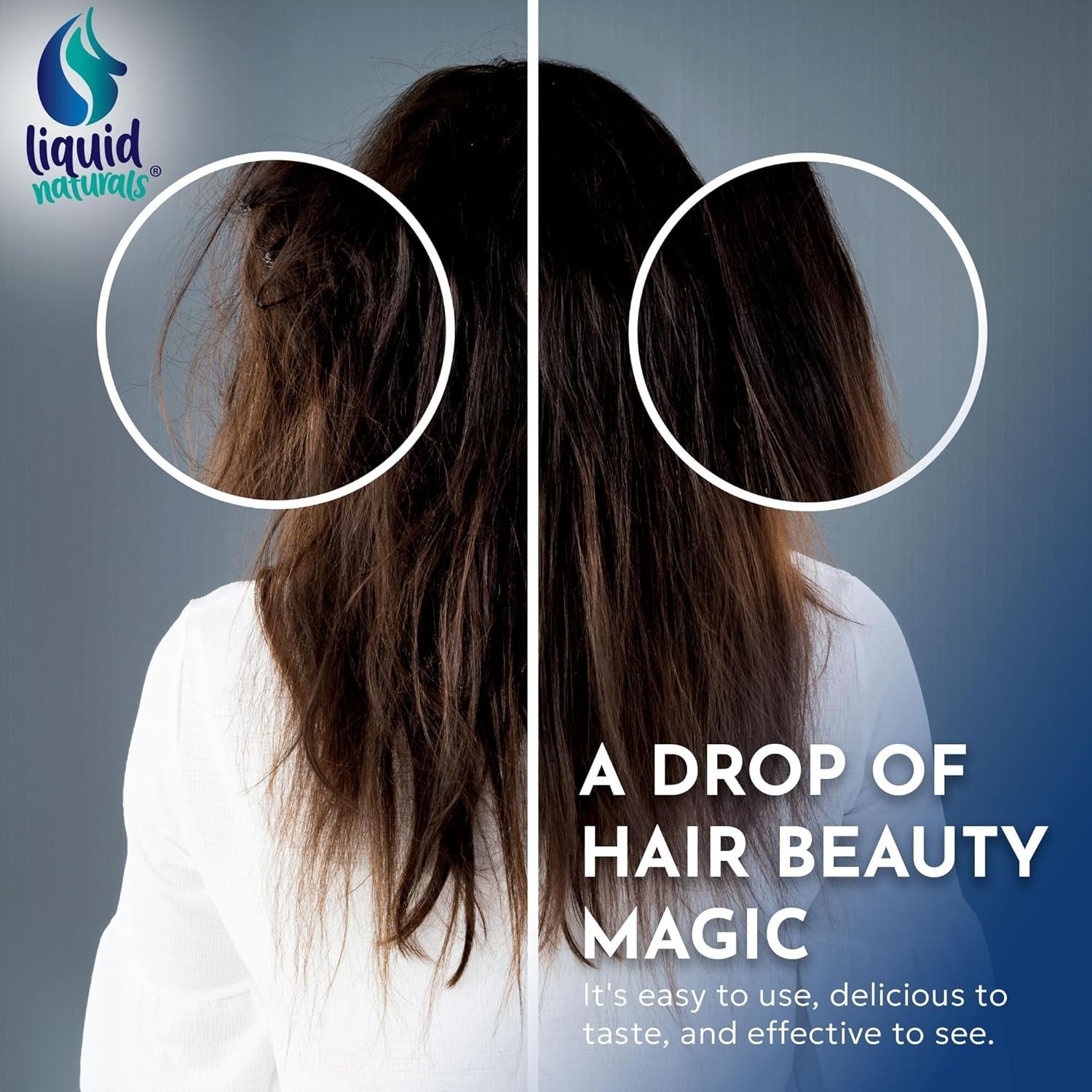 Liquid Collagen & Biotin Drops 2oz | Hair Skin Nail Support | Vanilla Flavor